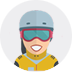 Icon skier girl