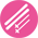 Ski pink icon