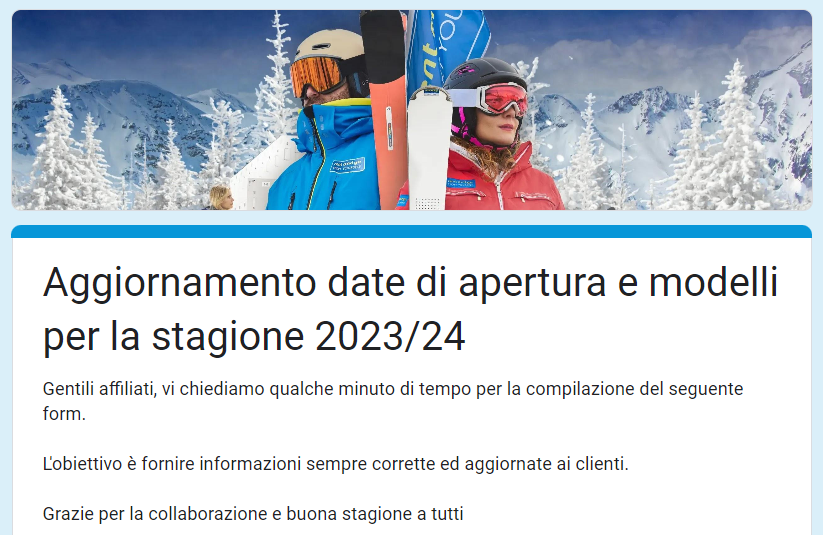 Aggiornamento date, orari e modelli 2023/24