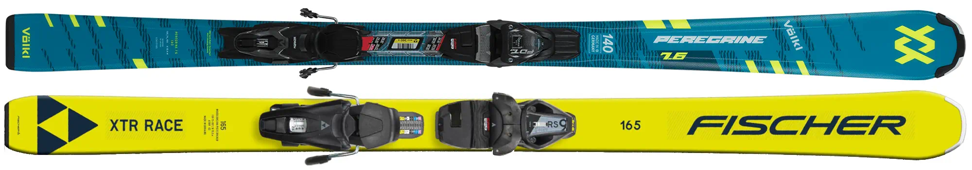 Ski Intermediate - Völkl Peregrine 7.6 Teal, Fischer XTR Race