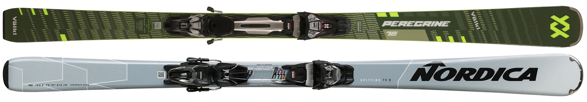 Sci Intermediate - Völkl Peregrine, Nordica Spitfire 73 R