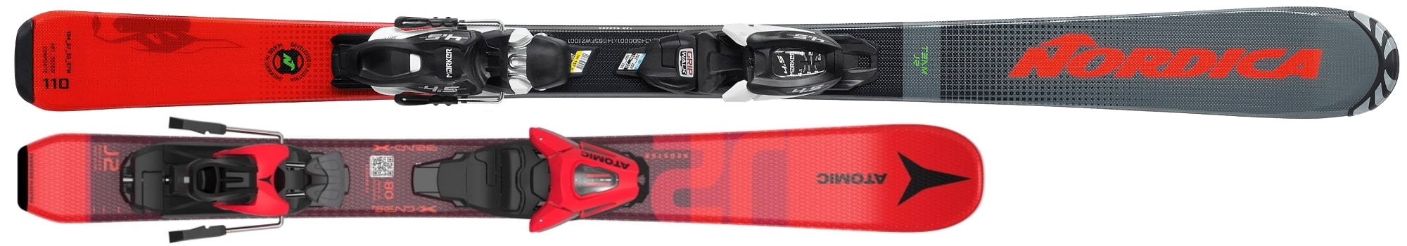 Ski Kids 70-150 cm - Nordica Team G, Völkl Racetiger JR