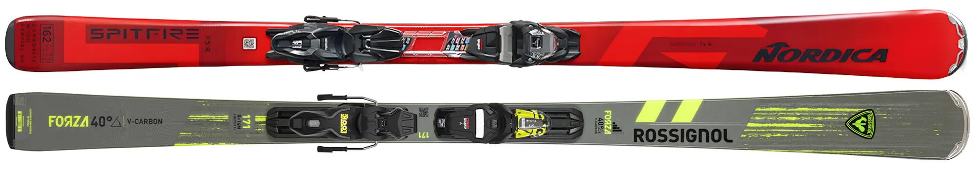 Sci Intermediate - Nordica Spitfire 75R, Rossignol Forza 40