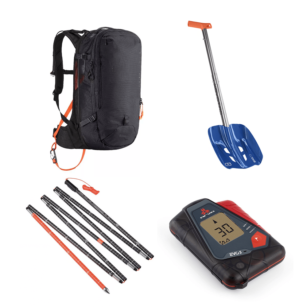 Freeride kit (probe, DVA, shovel)