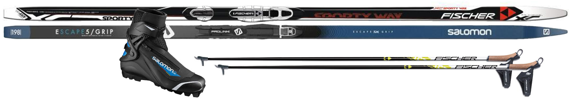 Nordic Ski Set - Fischer, Salomon