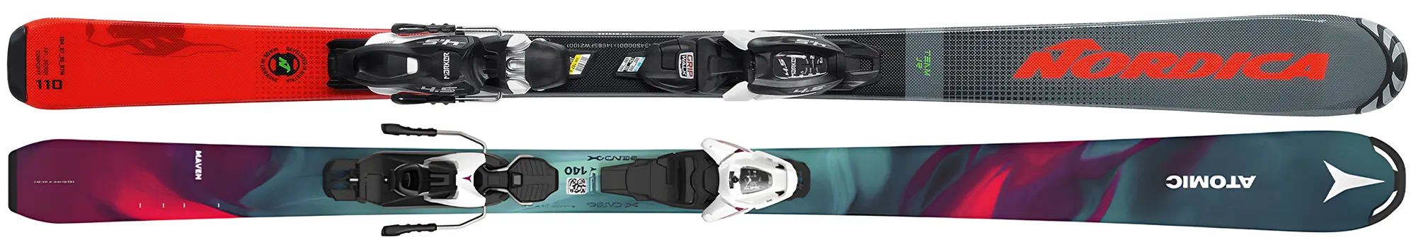 Ski Kids 70-140 cm - Nordica Team Jr, Atomic Maven