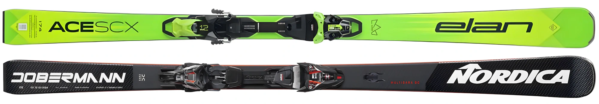 Ski Platinum - Elan Ace SCX, Nordica Dobermann Multigara