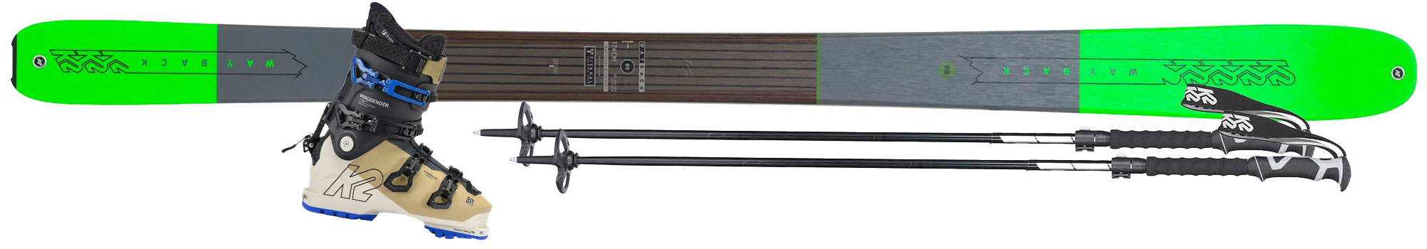 Set ski touring - K2 Wayback, Scott Proguide