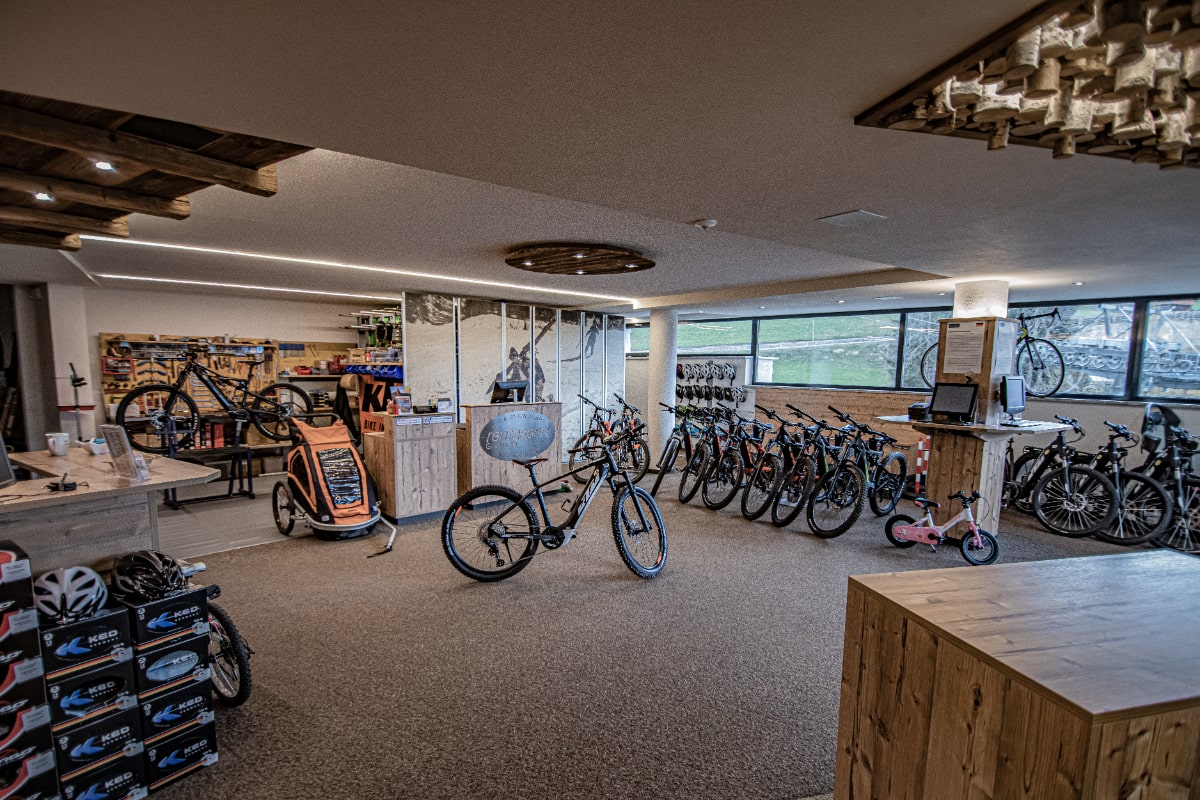 the ski and bike shop