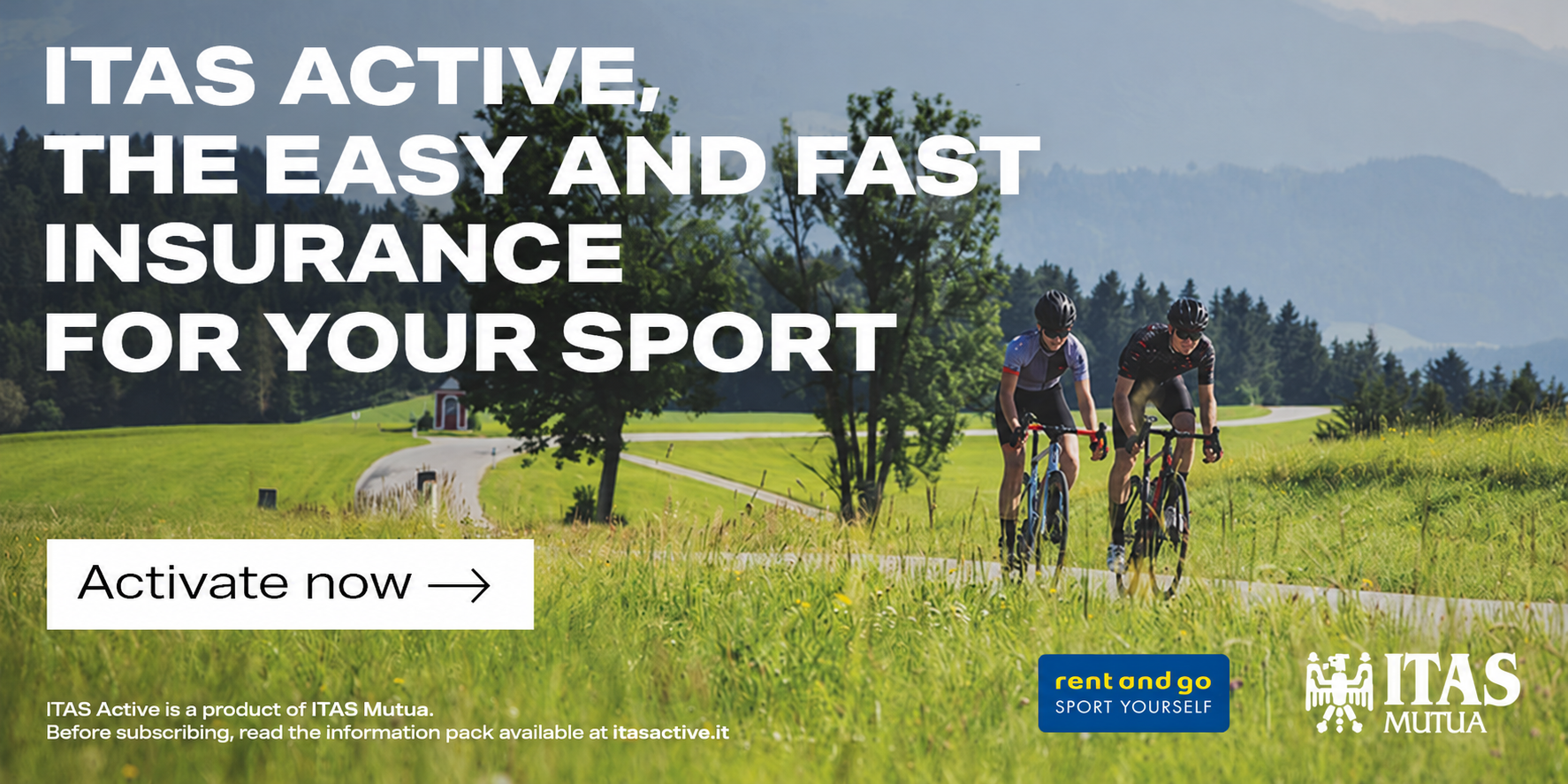 ITAS Active promotional banner in Italian