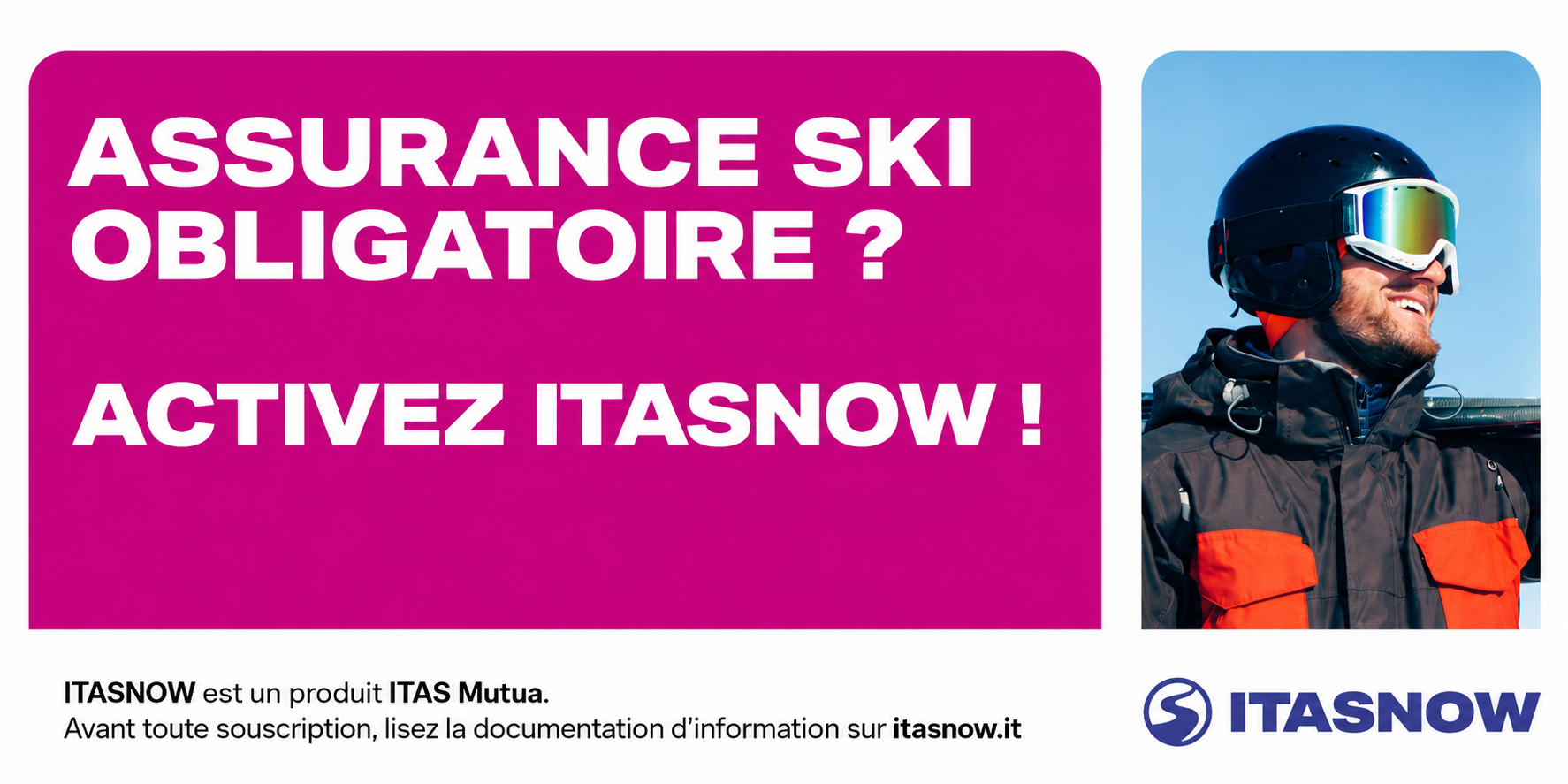 Bannière promotionnelle ITASnow