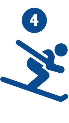 Rent and Go Skifahr-Symbol