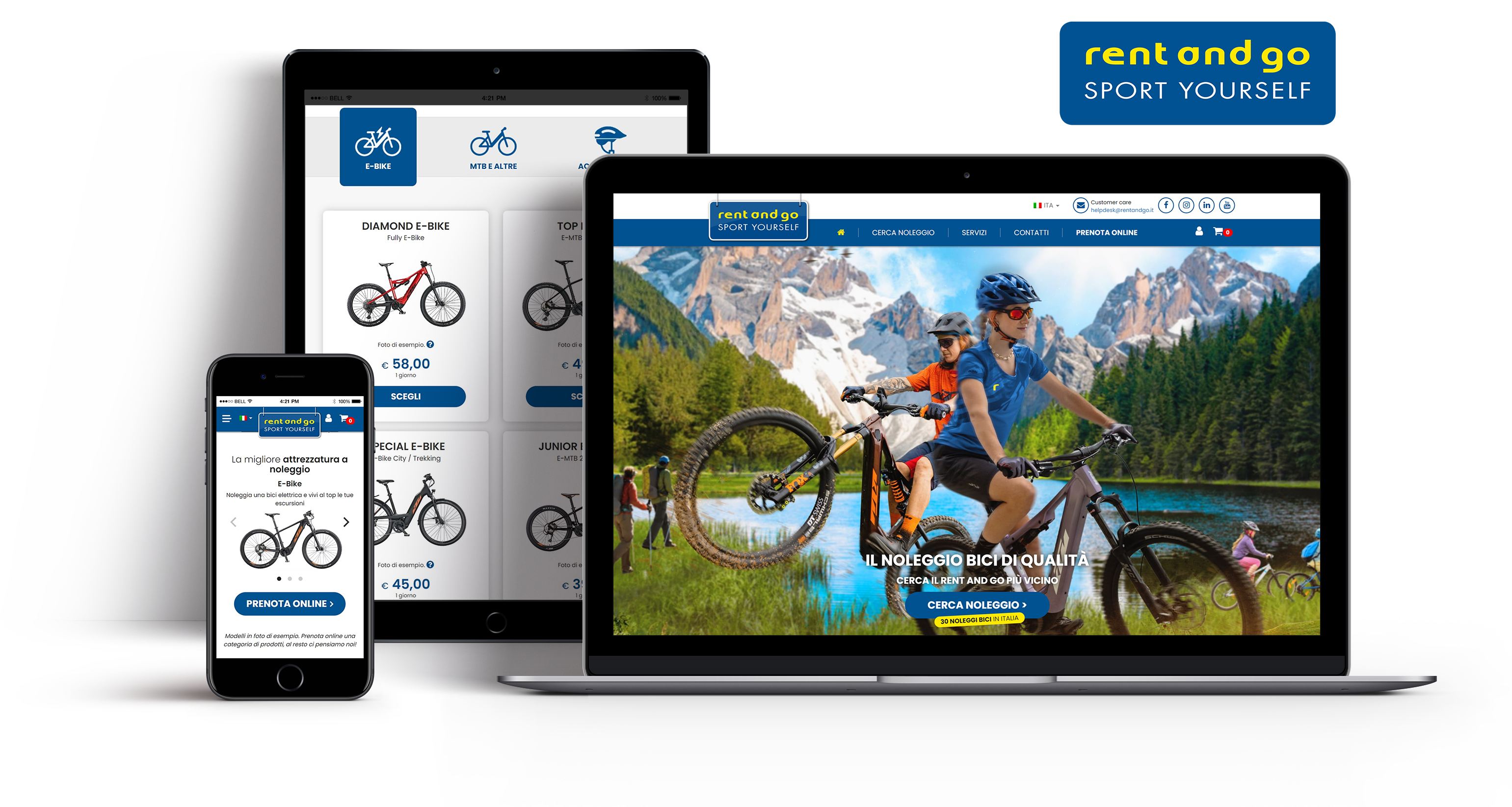Rent and Go Bike: il noleggio bici ed e-bike in montagna