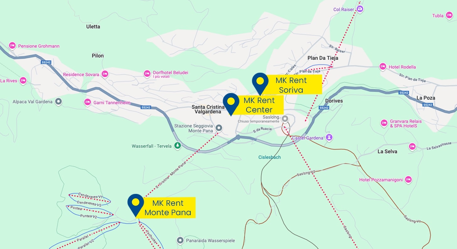 Mappa MK Rent Soriva