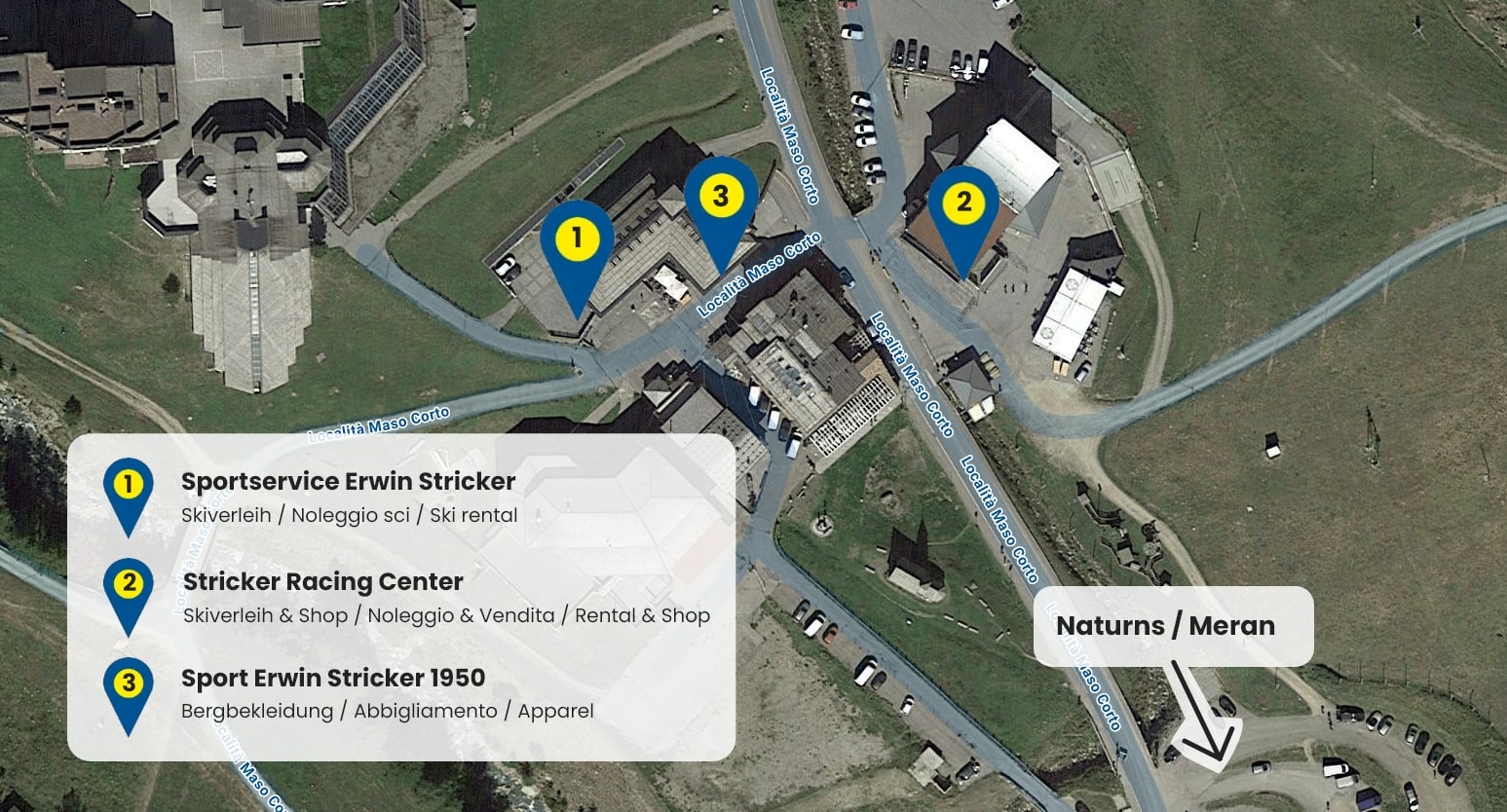 Map of Stricker Racing Center
