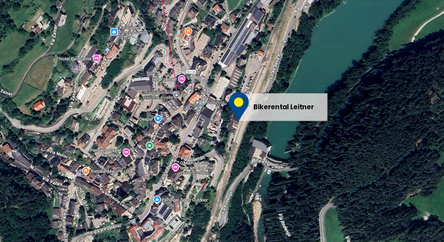 Plan de Bikerental Leitner