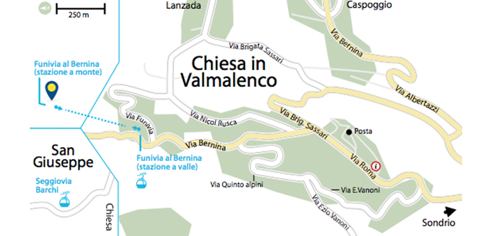 Mapa Rent and Go Chiesa in Valmalenco