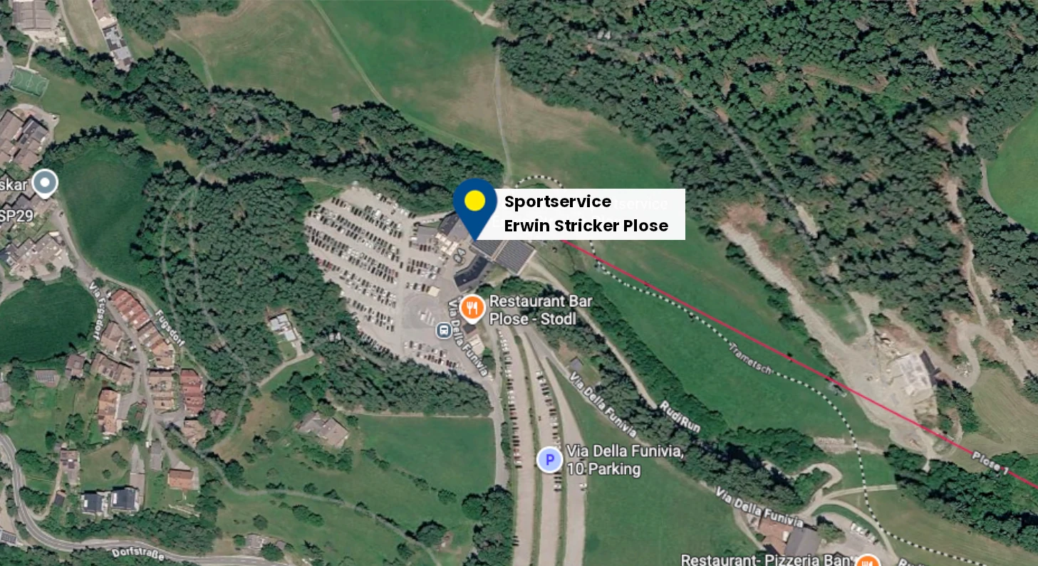 Map of Sportservice Erwin Stricker Plose
