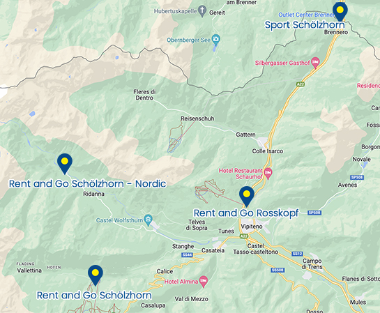 Plan de Rent and Go Schölzhorn Ridnaun