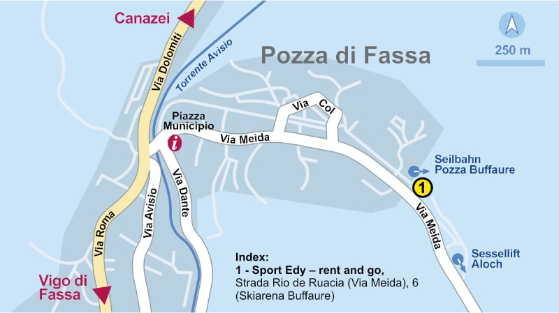 Plan de Rent and Go Sport Edy (Pozza di Fassa)