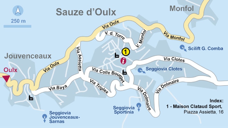 Mapa Maison Clataud Sport