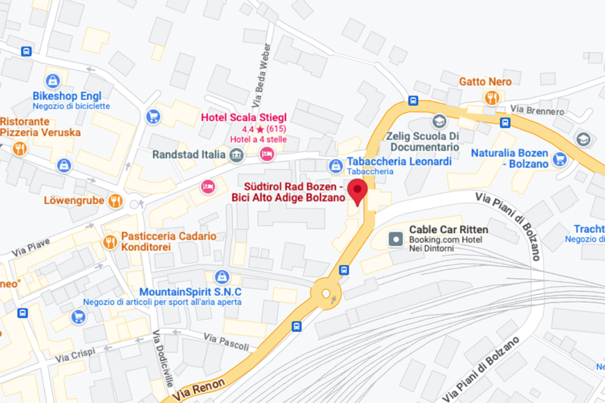 Karte von Sportservice | Südtirol Rad - Bozen | Bolzano