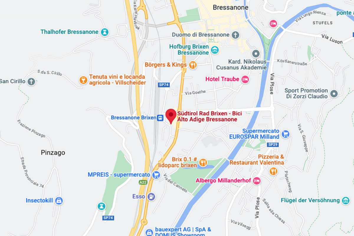 Karte von Sportservice | Südtirol Rad - Brixen | Bressanone